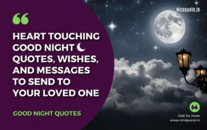 Good Night Quotes, Messages, and wishes