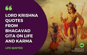 Lord Krishna Quotes from Bhagavad Gita on life and Karma